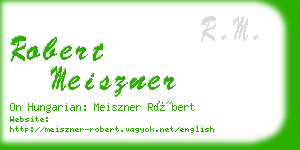 robert meiszner business card